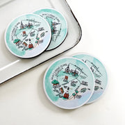 Saint Simons Island Neoprene Coaster Set