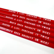 Naughty or Nice Pencils