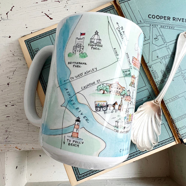 Charleston Map Mugs