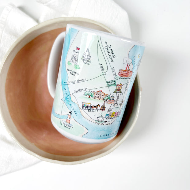 Charleston Map Mugs