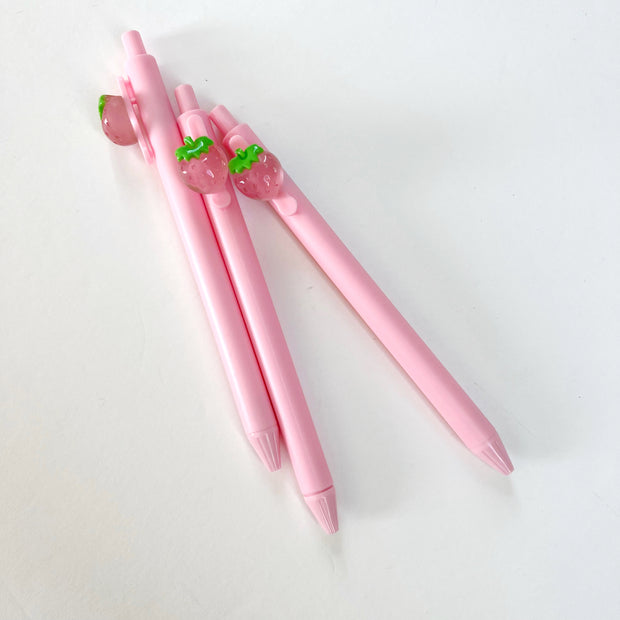 Pink Strawberry Pens