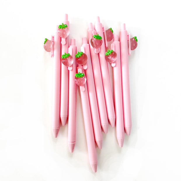 Pink Strawberry Pens