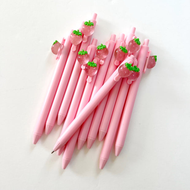 Pink Strawberry Pens