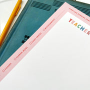 Teacher Funds Notepad