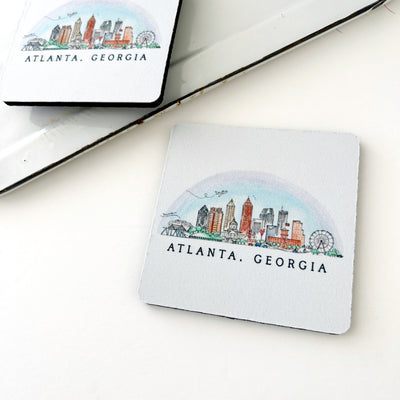 Atlanta, Georgia Neoprene Coaster Set