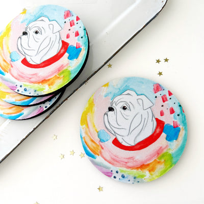 Confetti Dawg Neoprene Coaster Set