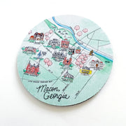 Macon, Georgia Neoprene Coaster Set