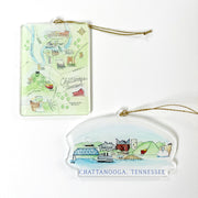 Chattanooga, Tennessee Acrylic Ornaments