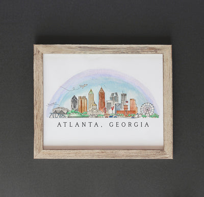 Atlanta, Georgia Skyline Art Print