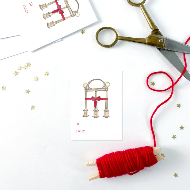 Athens Arch Holiday Gift Tags
