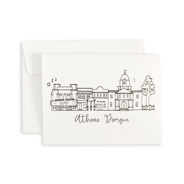 Athens Skyline Greeting Card