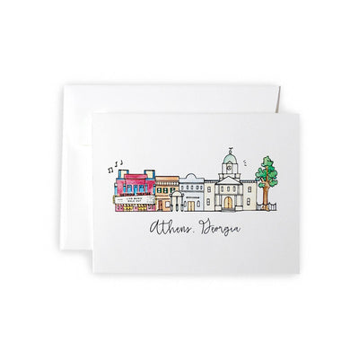 Athens Skyline Greeting Card