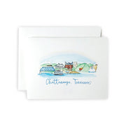 Chattanooga, Tennessee Skyline Greeting Card