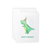 Dinosaur Birthday Greeting Card