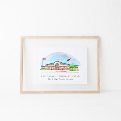 Oconee Schools: High Shoals Elementary Art Print