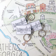 Athens Skyline Keychain