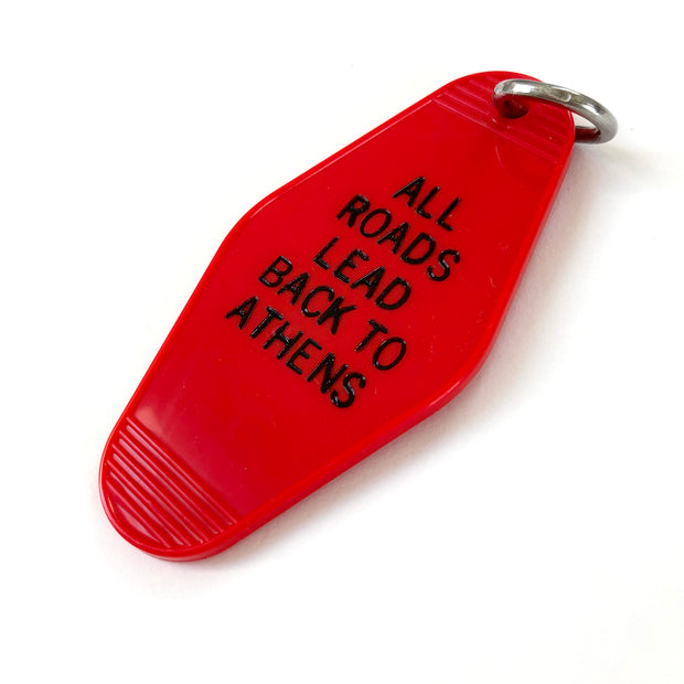 Athens Roads Motel Keychain