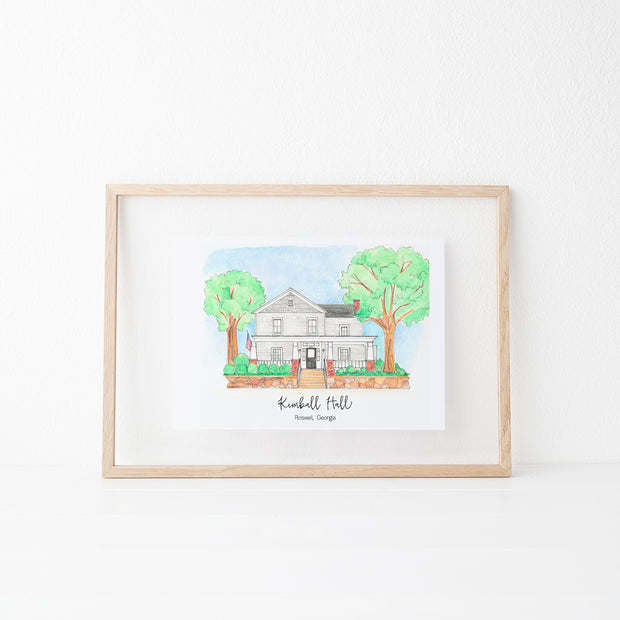 Roswell, Georgia | Kimball Hall Art Print