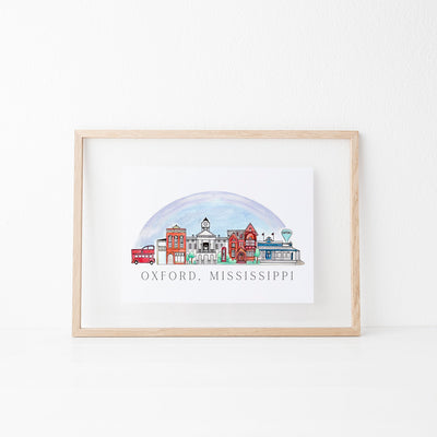 Oxford, Mississippi Art Print