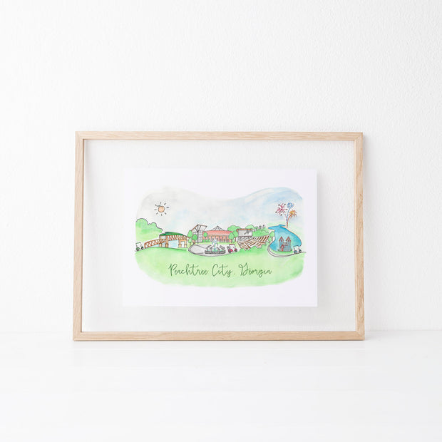 Peachtree City, Georgia Art Print