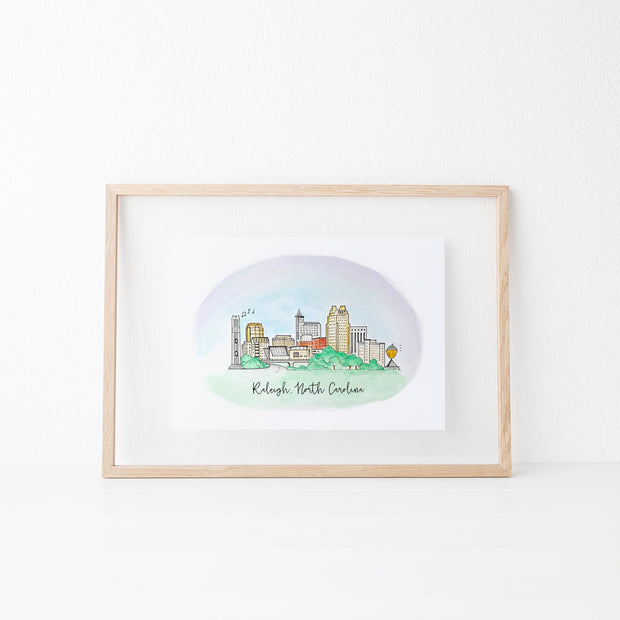 Raleigh, North Carolina Art Print