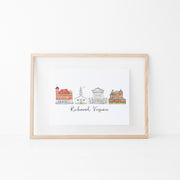 Richmond, Virginia Art Print