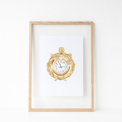 Atlanta Rich's Clock Art Print