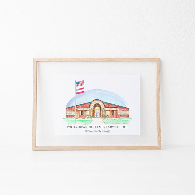 Oconee Schools: Rocky Branch Elementary School Art Print