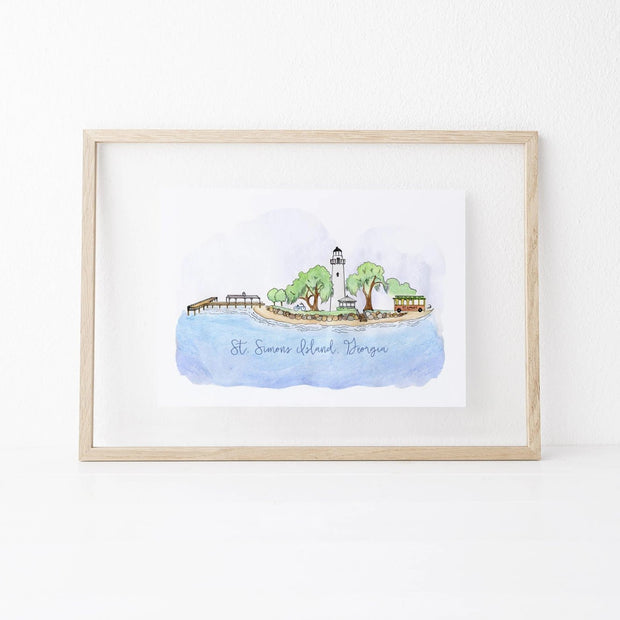 Saint Simons Island, Georgia Art Print