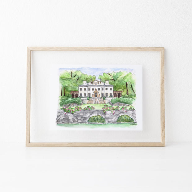 Atlanta, Georgia | Swan House Art Print