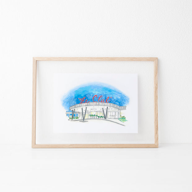 Birmingham, Alabama landmarks: The Club Art Print