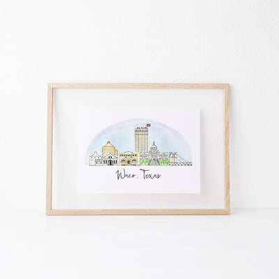 Waco, Texas Art Print