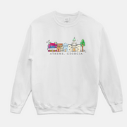 Athens Skyline Adult Sweatshirt
