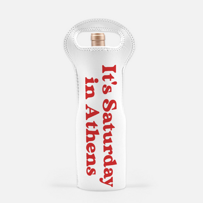 It's Saturday in Athens Wine Tote