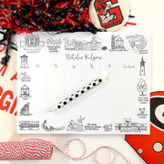 Athens, Georgia UGA Weekly Personalized Notepad