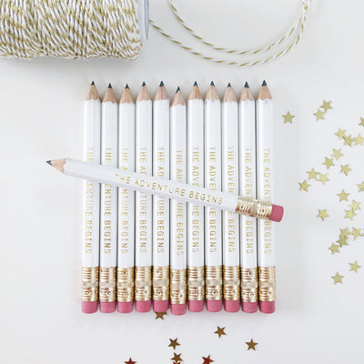 The Adventure Begins Mini Pencils