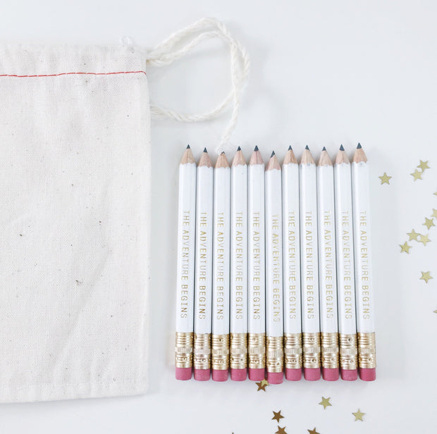 The Adventure Begins Mini Pencils