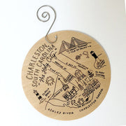 Charleston, South Carolina Birch Ornament