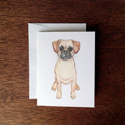Puggle Greeting Card
