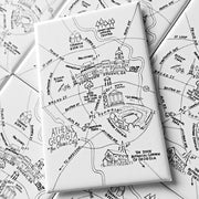 Athens Map Magnets