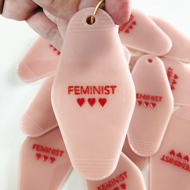 Feminist Motel Keychain