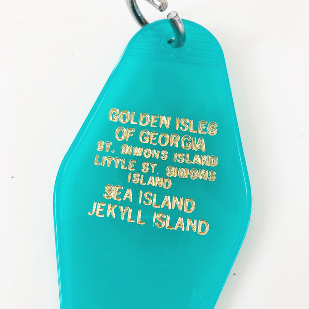 The Golden Isles Motel Keychain