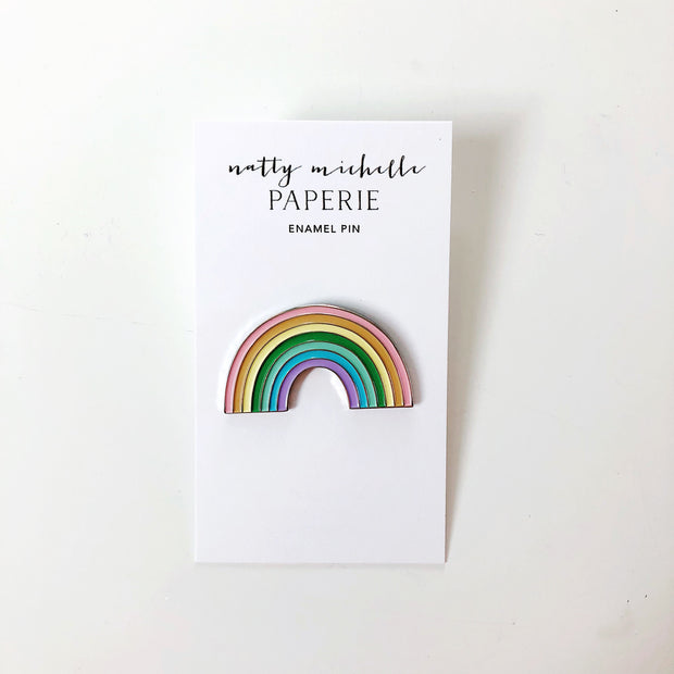 Pastel Rainbow Enamel Pin