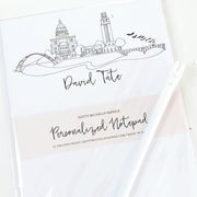 *Available in a Variety of Skylines* Personalized Notepads