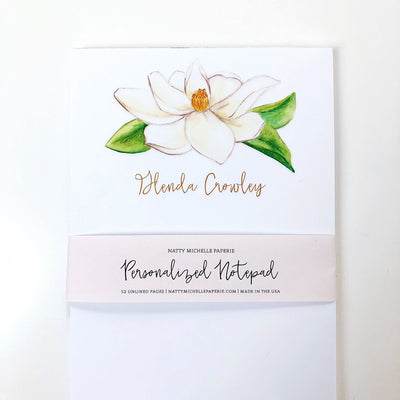 Magnolia Personalized Notepad