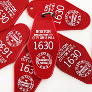 Boston Motel Keychain