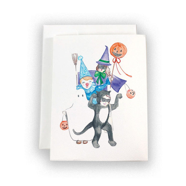 Halloween Trick or Treat Greeting Card