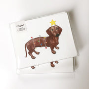 Holiday Daschund Greeting Card