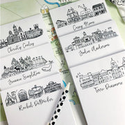 *Available in a Variety of Skylines* Personalized Notepads