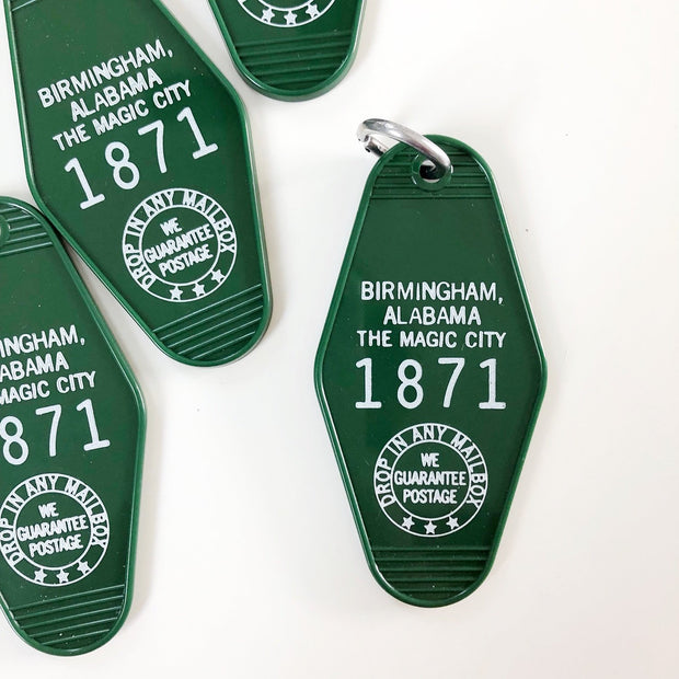 Birmingham, Alabama Motel Keychain